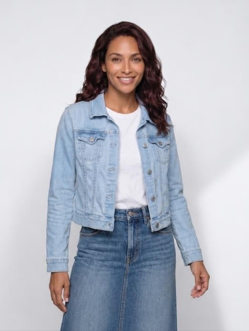 Old Navy Icy Light Blue Denim Jean Jacket
